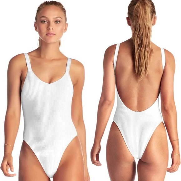 Vitamin A Other - Vitamin A Leah Eco Rib One Piece Swimsuit White